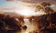 Frederic Edwin Church Landscape with Waterfall oil painting